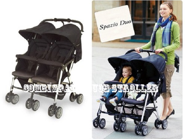 Xe đẩy đôi Combi Spazi Duo tiện dụng cho bé